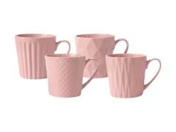 Nova Mug 380ML Set Of 4 Rose Gift Boxed