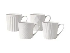 Nova Mug 380ML Set Of 4 White Gift Boxed