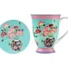 Gabby Malpas Jardin Mug & Coaster Set 300ML Poppy Gift Boxed
