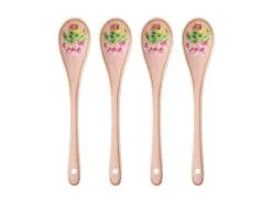 Gabby Malpas Jardin Teaspoon Set Of 4 Cyclamen Gift Boxed