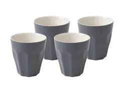 Blend Sala Latte Cup 265ML Set Of 4 Charcoal Gift Boxed -Tea & Coffee Shop LM0034 A1