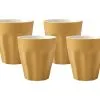 Blend Sala Latte Cup 265ML Set Of 4 Mustard Gift Boxed
