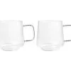 Blend Sala Glass Mug 400ML Set Of 2 Clear Gift Boxed