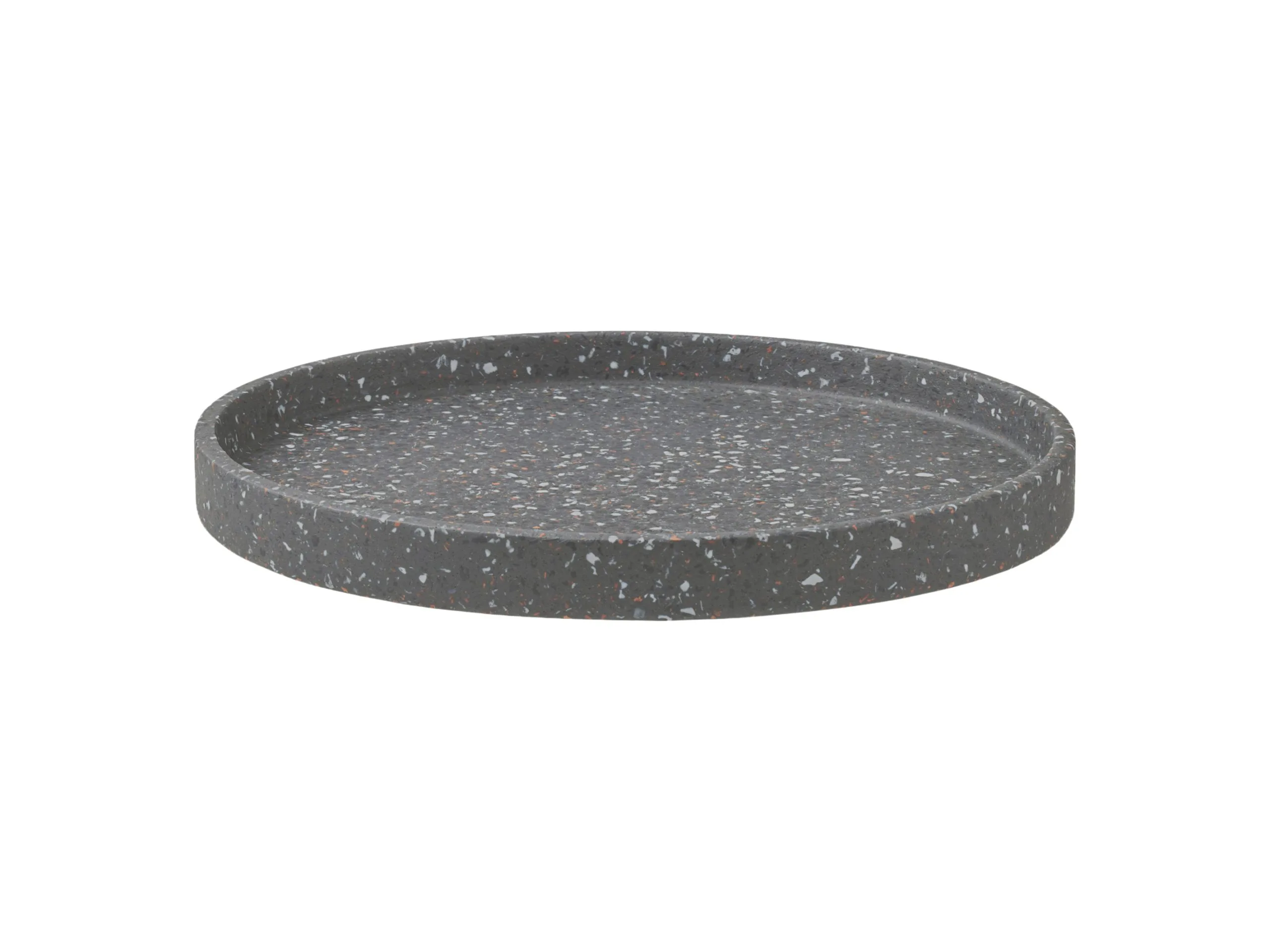 Livvi Terrazzo Round Serving Tray 36cm Charcoal Gift Boxed 2 Livvi Terrazzo Round Serving Tray 36cm Charcoal Gift Boxed - Image 2