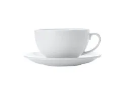 White Basics Cappuccino Cup & Saucer 320ML
