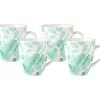 Giverny Coupe Mug Set Of 4 350ML Green Gift Boxed