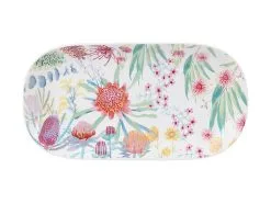 Royal Botanic Gardens Native Blooms Oval Platter 33x17.5cm Gift Boxed