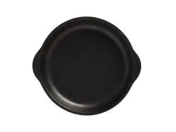 Caviar Black Plate With Handle 15.5x17cm