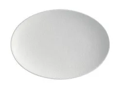 Caviar White Oval Plate 30x22cm