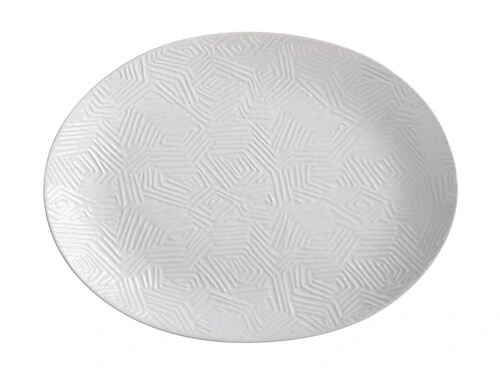 Dune Oval Platter 36x27cm White Gift Boxed 1 Dune Oval Platter 36x27cm White Gift Boxed