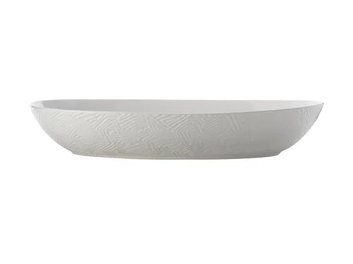 Dune Oval Serving Bowl 42x27cm White Gift Boxed 1 Dune Oval Serving Bowl 42x27cm White Gift Boxed