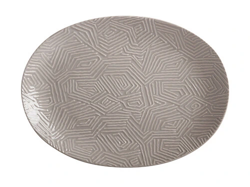 Dune Oval Platter 41x30cm Taupe Gift Boxed 1 Dune Oval Platter 41x30cm Taupe Gift Boxed