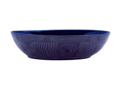 Arc Oval Serving Bowl 32x27cm Indigo Blue Gift Boxed