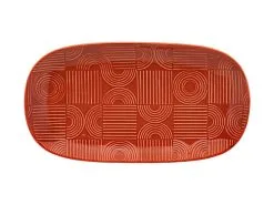 Arc Oblong Platter 33x18cm Terracotta Gift Boxed