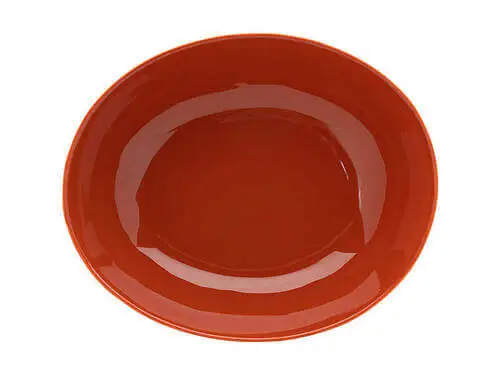 Arc Oval Serving Bowl 32x27cm Terracotta Gift Boxed 2 Arc Oval Serving Bowl 32x27cm Terracotta Gift Boxed - Image 2