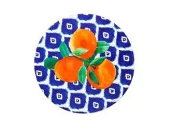 Positano Ceramic Round Tile Trivet 20cm Arancia -Tea & Coffee Shop du0080 1