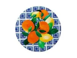 Positano Ceramic Round Tile Trivet 20cm Citrone