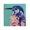 Pete Cromer Ceramic Square Tile Coaster Azure Kingfisher 9.5cm