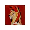 Pete Cromer Wildlife Ceramic Square Coaster 9.5cm Lion
