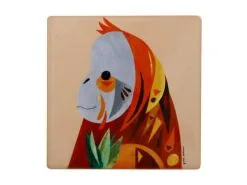 Pete Cromer Wildlife Ceramic Square Coaster 9.5cm Orangutan -Tea & Coffee Shop du0226 2