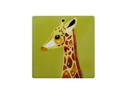 Pete Cromer Wildlife Ceramic Square Coaster 9.5cm Giraffe