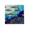 Melanie Hava Jugaig-Bana-Wabu Ceramic Square Coaster 10cm Goldman Sweetlips