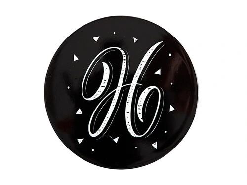 The Letterettes Ceramic Round Coaster 10.5cm H Gift Boxed"" 1 The Letterettes Ceramic Round Coaster 10.5cm H Gift Boxed""