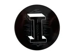 The Letterettes Ceramic Round Coaster 10.5cm I Gift Boxed""