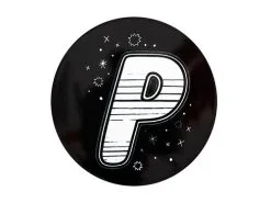 The Letterettes Ceramic Round Coaster 10.5cm P Gift Boxed""