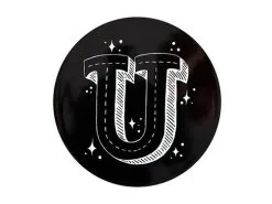 The Letterettes Ceramic Round Coaster 10.5cm U Gift Boxed""