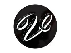 The Letterettes Ceramic Round Coaster 10.5cm V Gift Boxed""