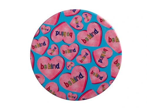 Kasey Rainbow Be Kind Ceramic Coaster 10cm Hearts 1 Kasey Rainbow Be Kind Ceramic Coaster 10cm Hearts