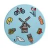 Megan McKean Cities Ceramic Round Coaster 10.5cm Amsterdam