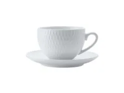 White Basics Diamonds Demi Cup & Saucer 90ML