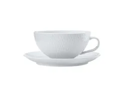 White Basics Diamonds Tea Cup & Saucer Low 250ML
