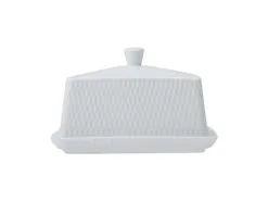White Basics Diamonds Butter Dish