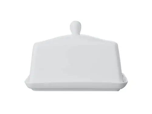 White Basics Butter Dish Gift Boxed 1 White Basics Butter Dish Gift Boxed