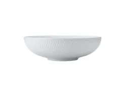 White Basics Diamonds Round Serving Bowl 25cm