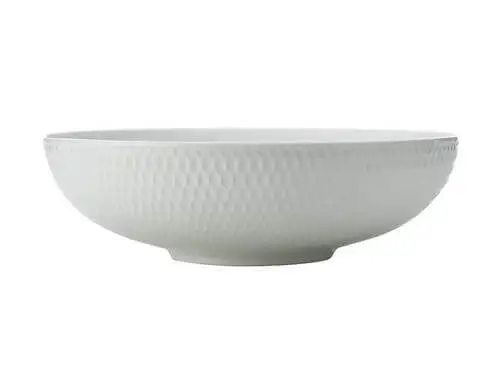 White Basics Diamonds Round Serving Bowl 25cm 3 White Basics Diamonds Round Serving Bowl 25cm - Image 3