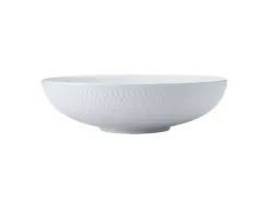 White Basics Diamonds Round Serving Bowl 28cm