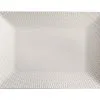 White Basics Diamonds Rectangular Platter 25x18cm Gift Boxed