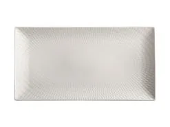 White Basics Diamonds Rectangular Platter 35x19cm Gift Boxed