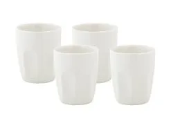 White Basics Latte Cup 200ML Set Of 4 Gift Boxed