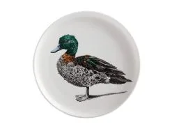 Marini Ferlazzo Birds Plate 20cm Chestnut Teal Duck
