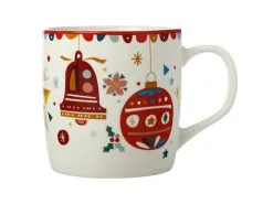 Festive Friends Mug 375ML Bells Gift Boxed