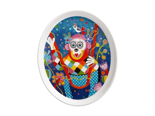 Donna Sharam Rainbow Jungle Plate 16cm Swinging Around Gift Boxed 1 Donna Sharam Rainbow Jungle Plate 16cm Swinging Around Gift Boxed