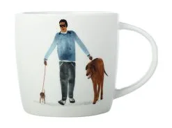 Tea & Coffee Shop 16 Marc Martin BFF Mug 400ML Big Dog Little Dog Gift Boxed
