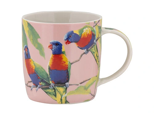 Katherine Castle Bird Talk Mug 370ML Rainbow Lorikeets Gift Boxed 1 Katherine Castle Bird Talk Mug 370ML Rainbow Lorikeets Gift Boxed