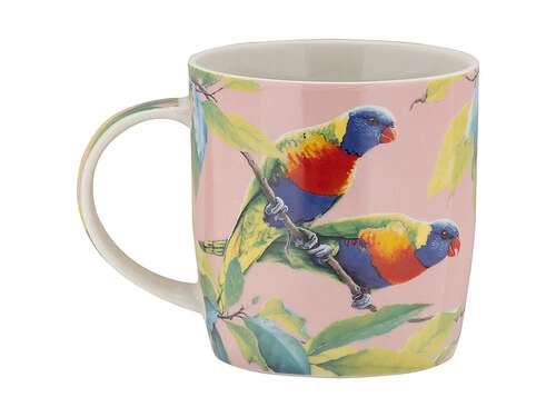 Katherine Castle Bird Talk Mug 370ML Rainbow Lorikeets Gift Boxed 2 Katherine Castle Bird Talk Mug 370ML Rainbow Lorikeets Gift Boxed - Image 2