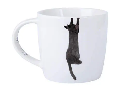 Marc Martin Feline Friends Mug 400ML Just Hanging On Gift Boxed 2 Marc Martin Feline Friends Mug 400ML Just Hanging On Gift Boxed - Image 2